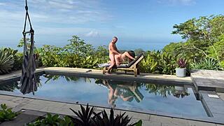 Whoa, check out this real outdoor public sex with juicy wet pussy and facial cumshot everywhere!