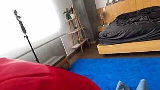 beautiful latina 18+ teen with tight shaved pussy licks balls and rides monster cock in first-time casting interview