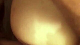 Amateur couple from USA enjoys intense session ending in creampie deep inside her big ass.