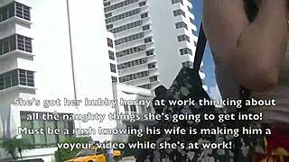 public upskirt flashing from exhibitionist wife helena price in outdoor setting