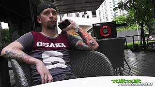 I'm taking this fresh fun Thai teen's tight pussy with my big cock for oral and facial