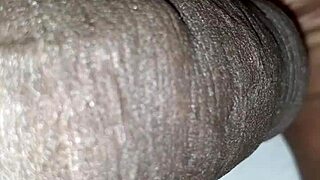 it was just a guy casually playing with his huge black monster cock in close up