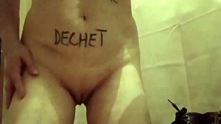 Esclave F Lèche Bottes In Bdsm Slave Humiliation Scene