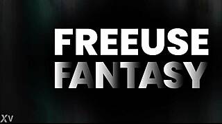 Shaved coeds in classroom threesome enjoy cunilingus and doggystyle fucking with tattoos.