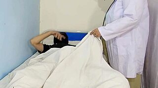 hey, check out this muslim bbw doctor riding hard cock cowgirl style with loud moans in homemade anal action