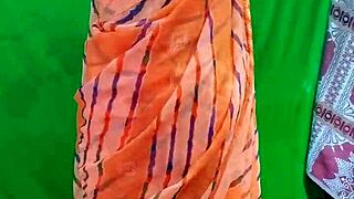 Indian housewife changes saree secretly recorded leading to sensual bedroom fisting and cowgirl riding intrigue