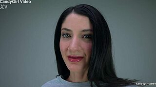 arielle lane puts on thong panties close up in softcore solo