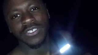 Privately showing my natural tits on a 70 degree weather night and moving towards my woman