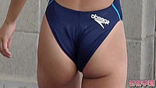 Oh Wow, Crossdressing Slut Ejaculates In Womens Swimsuit During Secret Masturbation!