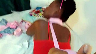 Ebony Goddess Leashed For Doggystyle