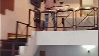 i got wild masturbating with my latina friend using a big dildo on her curvy big ass and tits