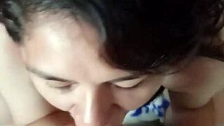 chubby mexican housewife aurora estelar rides cowgirl style in homemade milf sex after workout, showing off new clothes to husband