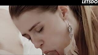 แฟนยอมจำนน Mary Kalisy ถูกปิดตาเย็ดหี cowgirl กับหนุ่มรัก