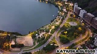 I feel so turned on by this sexy Brazilian milf masturbating hotly in Rio motel