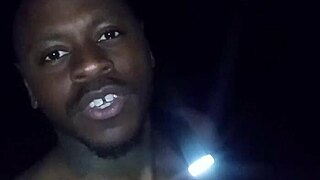 Privately showing my natural tits on a 70 degree weather night and moving towards my woman