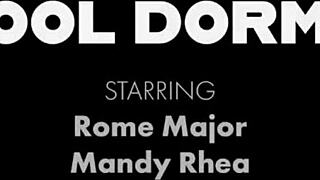 Dirty blonde mandy rhea deepthroats rome majors huge cock before doggystyle banging