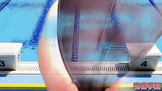 Oh Wow, Crossdressing Slut Ejaculates In Womens Swimsuit During Secret Masturbation!