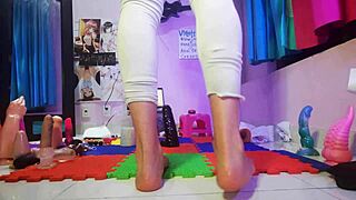 Joi en español, empty your load in my gaping whore ass with bbc teen miniskirt fun