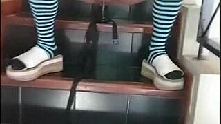 i got wild masturbating with my latina friend using a big dildo on her curvy big ass and tits