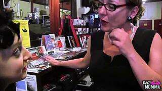 Stockinged Busty Cougar Fingering Pussy Before Toy Play