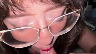 girl with split tongue suggests deepthroat and cum on face fun