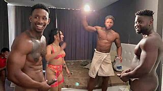 Behind The Scenes BBC Gangbang With Lena Coxx Getting Double Penetration And Cumshots Part 1