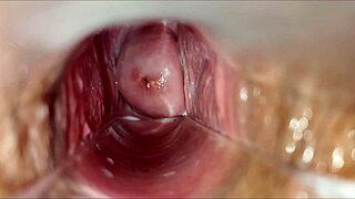 Oh yes, that's an intense vaginal orgasm up close with juicy pussy pulsing!