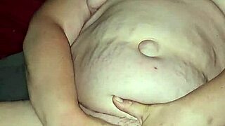 flicking her bean till she cums hard