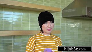 i got this sexy middle-eastern teen trying sucking cock for first time