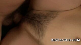 I feel so aroused watching horny Japanese bombshell Kanami Meri in that raunchy 3some