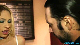 blonde teen delinquent caught and disciplined by cop