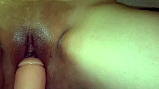 my lover tenderly guides my masturbation with toy in pussy until i cum