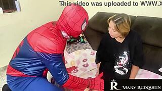 i thought it was spider-man but gave ass to venom in cosplay anal