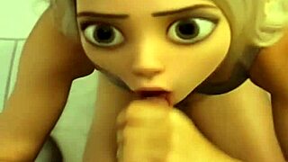 Whoa, real life 18+ teen Elsa from Frozen does Pixar porno with BBC in public bathroom cumshot 😱