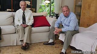 Old and Young 18+ Double Footjob as Molly Earns Her Keep