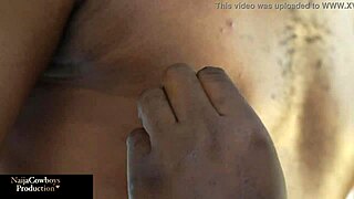 Naija cowboy pounded my fat ebony ass in doggystyle like never before. Squirting orgasm hit hard from that big black cock ride.
