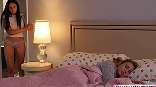 What if I sneak into my bff's room and find her wet horny for lesbian action?