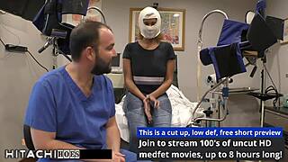 Freshman experiences mandatory hitachi orgasm from Doctor Tampa on Taylor Ortega