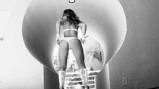 kristina rose takes anal creampie as casey cumms licks the dripping load.