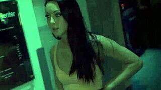 Pale teen gives an intense blowjob in this wild domination scene with extreme machine action who would think cash leads to that