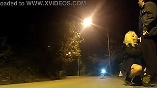 I Got So Thrilled Giving a Blowjob on the Street Near Police