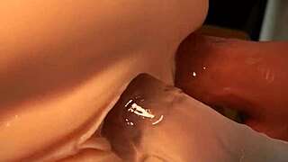 Double hole penetration in that pink pussy doll