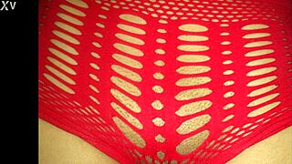 Woman in shorts starts teasing with curly hair and small waist in close-up shots