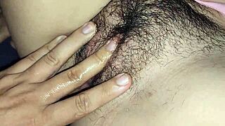 Xxx passionate tight pussy fuck with chubby Latina from church in close up creampie