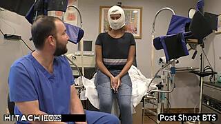 Freshman experiences mandatory hitachi orgasm from Doctor Tampa on Taylor Ortega