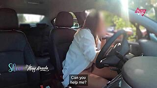 Stranger, help this naughty milf without panties!