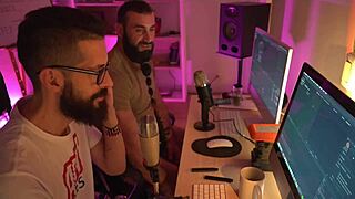 One day in the life of a producer teaching BDSM and domination with masked Latina in latex