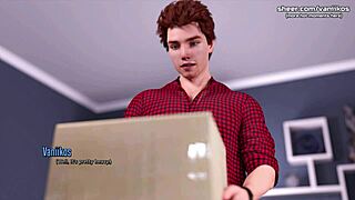 character offers intimate favor in dating anime game life in santa county part 13