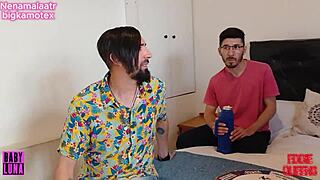 Swinger quartet with two cousins sharing boyfriends bisexual action