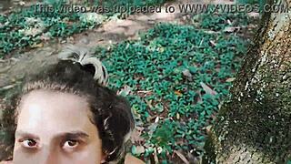 Hot Blonde Teases Muscular Guy In Woods Until He Takes Her Tight Ass Virginity In Outdoor Bareback Anal